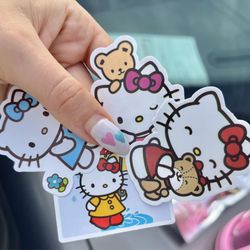 Mahany Park Farmers Market - 4 for $1! Hello Kitty Stickers from Kias Krochet booth for our daughter's stocking!