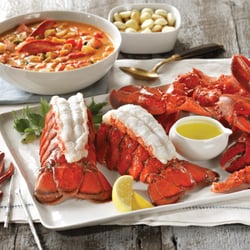 All About Lobster Feast features Maine lobster tails, Maine lobster claws, Lobster Stew and more.