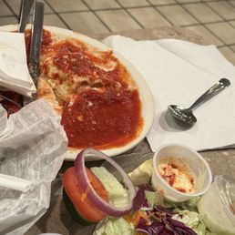Lasagna & Meatballs Garden Salad Lasagna & Meatballs Garden Salad