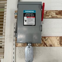 Emelco Electric - The electrical switch that Iraj and his team installed to power our new heat pump water heater.
