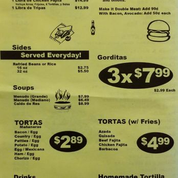 Tony's Tacos To Go - Menu 4 - Mexican Near Me - San Antonio, Texas Tony's Tacos To Go - Menu 4 - Mexican Near Me - San Antonio, Texas