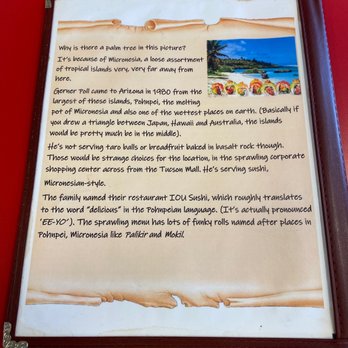 Iou Sushi III - Interesting story behind the restaurant - Sushi Bars Near Me - Tucson, Arizona Iou Sushi III - Interesting story behind the restaurant - Sushi Bars Near Me - Tucson, Arizona