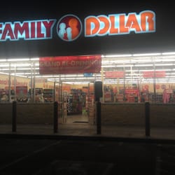 Family Dollar - Freshly refurbed exterior to store in barren (at least at night ) stretch of McDowell.
