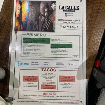 La Calle - Appetizers , tacos , types of meat - Mexican Near Me - Folsom, California La Calle - Appetizers , tacos , types of meat - Mexican Near Me - Folsom, California