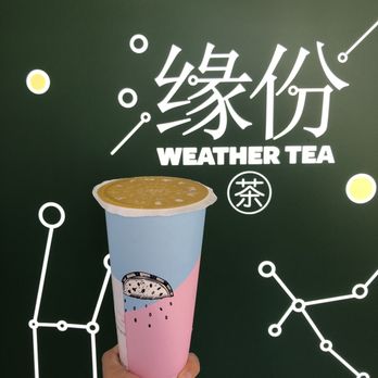 Weather Tea - Peach oolong fog - Bubble Tea Near Me - Richmond, British Columbia
