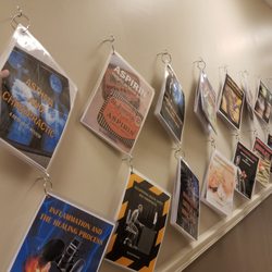 Lighthouse Chiropractic - Wall of information.