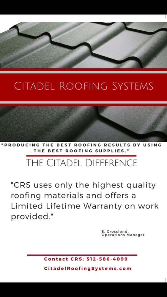 Slide of Citadel Roofing Systems