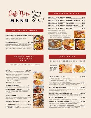 Menu photo 1 Café Noir Waterbury, CT