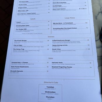 The Knock - Menu 8/18/26 - New American Near Me - Santa Barbara, California The Knock - Menu 8/18/26 - New American Near Me - Santa Barbara, California