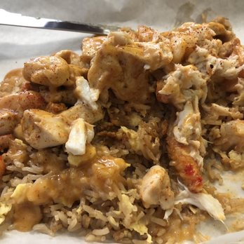 A’HA Donuts & More - Fried rice with craw fish, shrimp and blue crab. - Donuts Near Me - Pearl, Mississippi A’HA Donuts & More - Fried rice with craw fish, shrimp and blue crab. - Donuts Near Me - Pearl, Mississippi