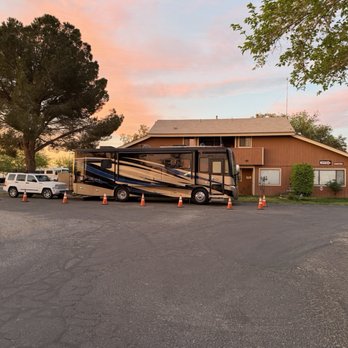 Adelanto RV Park - Gene put cones all around our spot to keep us safe. - RV Parks Near Me - Adelanto, California Adelanto RV Park - Gene put cones all around our spot to keep us safe. - RV Parks Near Me - Adelanto, California