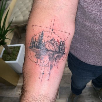 BaNeul Tattoo - Mountains and The Forest. - Tattoo Near Me - New York, New York BaNeul Tattoo - Mountains and The Forest. - Tattoo Near Me - New York, New York