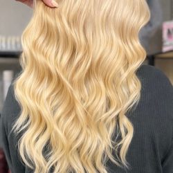 Outlooks Hair Salon - Blonde with sew-in extensions