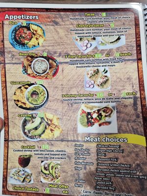 Menu photo 4 La Cabana de Raya Astoria, OR