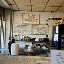 Brother’s Pizzeria - Menu and counter
