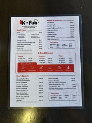 Menu photo 6 K-Pub North Hollywood, CA