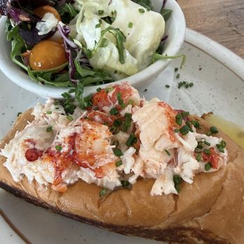 Calico Fish House - Lobster roll was delicious, but when I came here previously, the side salad didn't look anything like this. Current price: $38 - Seafood Near Me - Huntington Beach, California Calico Fish House - Lobster roll was delicious, but when I came here previously, the side salad didn't look anything like this. Current price: $38 - Seafood Near Me - Huntington Beach, California