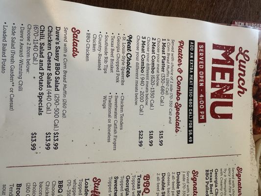 Menu photo 1 Famous Dave's Bar-B-Que Portland, OR