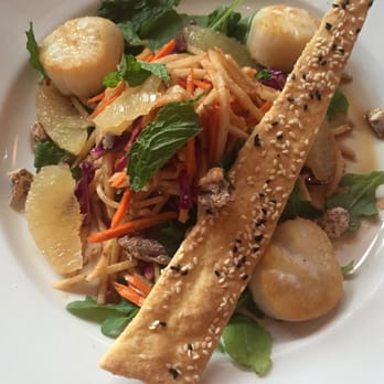 Cafe Pasqual's - A refreshing Vietnamese scallop salad for a nice change of pace in this Mexican cuisine dominated region! - Vegetarian Near Me - Santa Fe, New Mexico