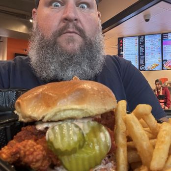 Haazs - Nashville hot Chicken Haazwich W/ Fries - Waffles Near Me - Bethlehem, Pennsylvania