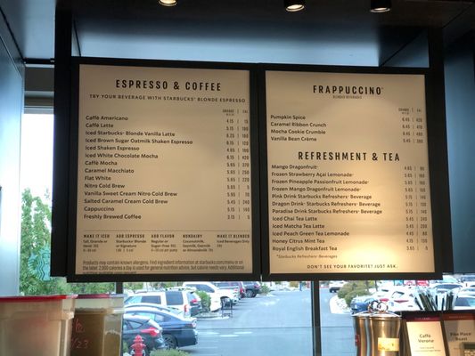 Menu photo 1 Starbucks Reno, NV Menu photo 1 Starbucks Reno, NV