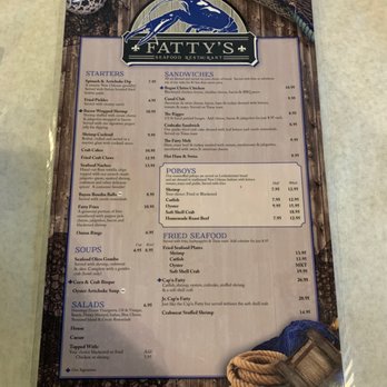Fatty's Seafood - Menu - Seafood Near Me - Picayune, Mississippi Fatty's Seafood - Menu - Seafood Near Me - Picayune, Mississippi