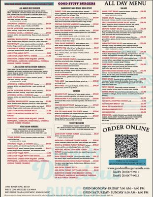Menu photo 3 Good Stuff Burgers Los Angeles, CA Menu photo 3 Good Stuff Burgers Los Angeles, CA