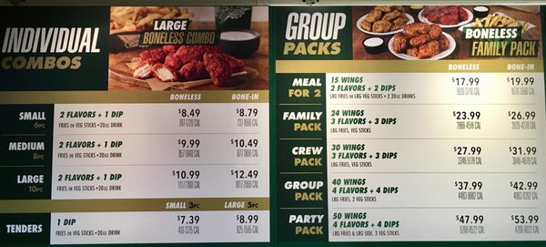 Menu photo 2 Wingstop City Of Central, LA