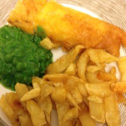 Olympic Fish Bar - Peas aren't that colour!