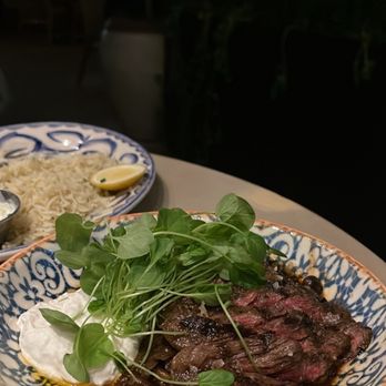 Aba - Shawarma spiced skirt steak - Mediterranean Near Me - Chicago, Illinois Aba - Shawarma spiced skirt steak - Mediterranean Near Me - Chicago, Illinois