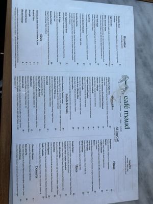 Menu photo 3 Cafe Maud New York, NY