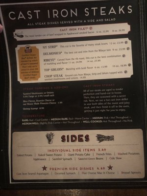 Menu photo 6 Cast Iron Steakhouse Jeffersonville, IN Menu photo 6 Cast Iron Steakhouse Jeffersonville, IN