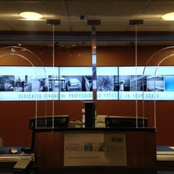 Kurtis Company - Chase Lombard - Van Ness branch, 3 monitor video wall.