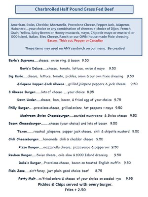 Menu photo 3 Earle's Inn Pub & Grille Gettysburg, PA Menu photo 3 Earle's Inn Pub & Grille Gettysburg, PA