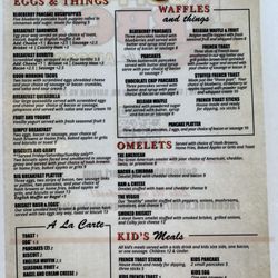 Suffolk BBQ Co At The Airport - Breakfast menu