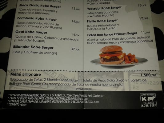 Menu photo 2 Pecado Carnal Madrid, M Menu photo 2 Pecado Carnal Madrid, M
