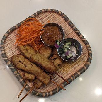 Sisters Thai - Thai Satay with Peanut Sauce - Thai Near Me - Fairfax, Virginia Sisters Thai - Thai Satay with Peanut Sauce - Thai Near Me - Fairfax, Virginia