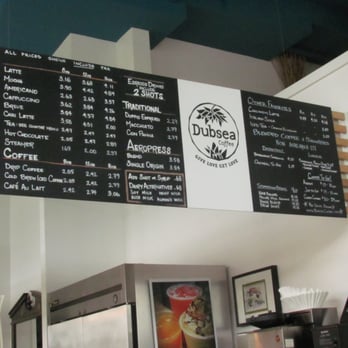 Dubsea Coffee - Dubsea main drink board. I couldn't find the menu anywhere else so here it is! - Coffee & Tea Near Me - Seattle, Washington Dubsea Coffee - Dubsea main drink board. I couldn't find the menu anywhere else so here it is! - Coffee & Tea Near Me - Seattle, Washington