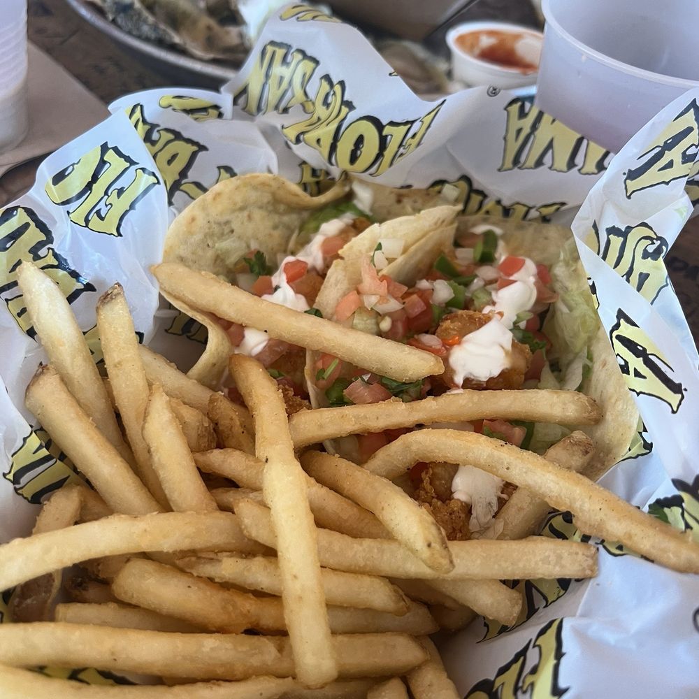 Shrimp Tacos & Fries