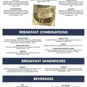 Poppa's Place - Menu - Breakfast & Brunch Near Me - Petersburg, Michigan