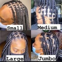 Knotless Braids
Jumbo $300
Large $350
Medium $400
Small $450