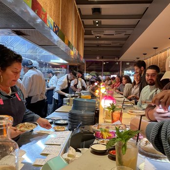 Shukette - Perfect spot- At the edge of the counter. Next to the Chef herself! - Middle Eastern Near Me - New York, New York