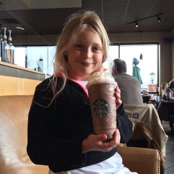 Starbucks - The Birthday drink is bigger than she is!!! - Coffee & Tea Near Me - Highwood, Illinois