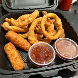 Lisa's Restaurant & Lounge - Combo app leftover!  All delicious and filling comfort food.  Filled Two!