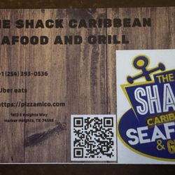 The Shack Caribbean Seafood and Grill - Business card