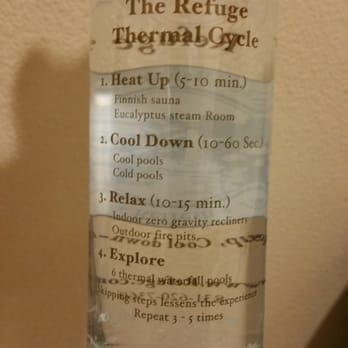 Refuge - Water bottle instructions - Day Spas Near Me - Carmel, California Refuge - Water bottle instructions - Day Spas Near Me - Carmel, California