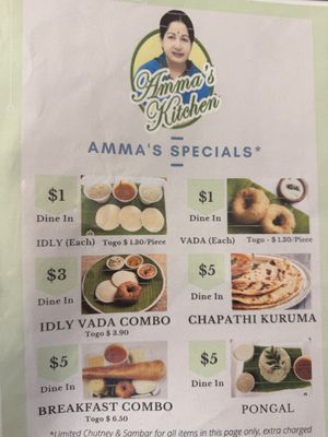 Menu photo 4 Amma's Kitchen Orlando, FL