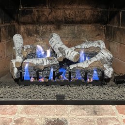 Ventless gas fire logs installed by Chimney Cricket Ventless gas fire logs installed by Chimney Cricket