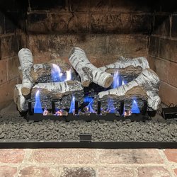 Chimney Cricket - Ventless gas fire logs installed by Chimney Cricket