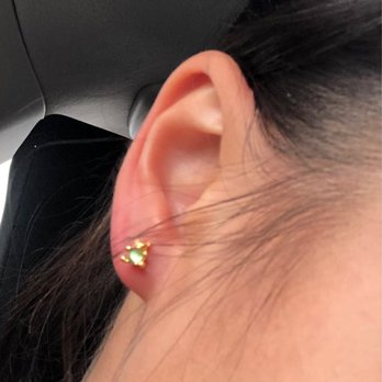 Cleopatra - not a great picture but I got bear earrings with a green jewel :) - Piercing Near Me - Irvine, California
